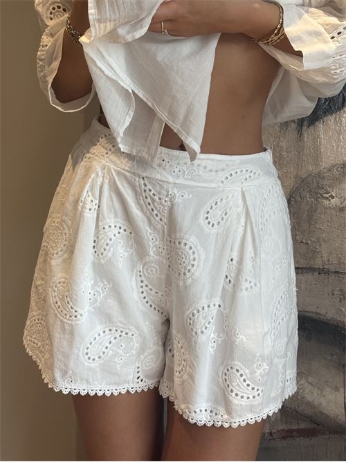 Short in pizzo san gallo DIECI MINUTI | FB666P93R21Q2
